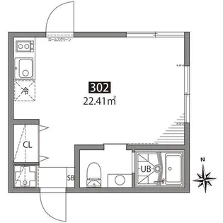 東京都新宿区舟町【アパート】の間取り