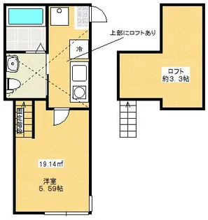神奈川県大和市福田2【アパート】の間取り