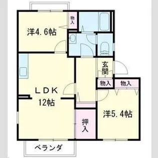 プライムピュアA【2階】の間取り