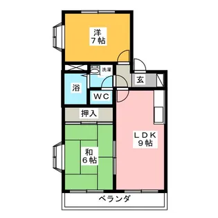 パークタウン豊【1階】の間取り