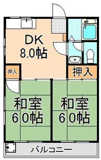 第三大信マンション【3階】の間取り