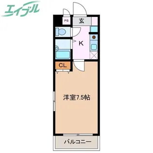 トワニマンション【4階】の間取り