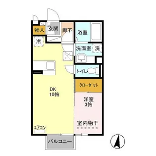 ヴィラージュレヨン【2階】の間取り