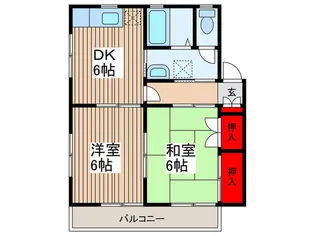 コ-ポ豊【1階】の間取り