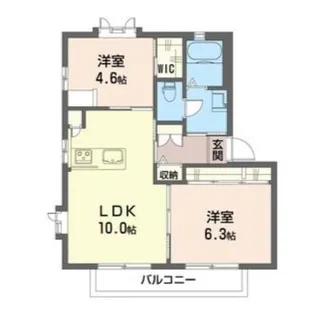 アクアビットA【2階】の間取り