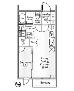 nidoMOTOHASUNUMA【3階】の間取り