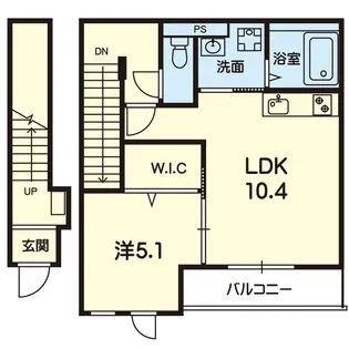 Viento大津杉水【2階】の間取り