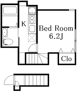 東京都中野区新井5【アパート】の間取り