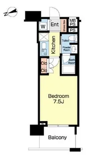 グローベル ザ・リミテッド四ツ谷【6階】の間取り