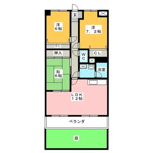 オーキッドマンション星崎【1階】の間取り