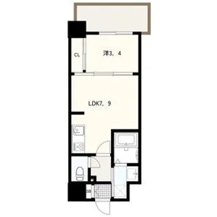 フォーリアライズ京都大将軍【4階】の間取り