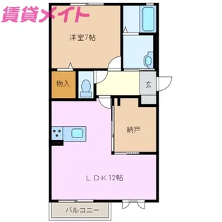 NEVER END【2階】の間取り