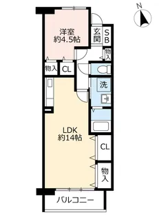 URアーベインルネス曙【9階】の間取り