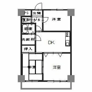 エレナ和歌浦【3階】の間取り