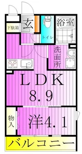 リブリ 足立区西新井【3階】の間取り