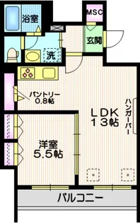 ヴェルデ等々力B【2階】の間取り