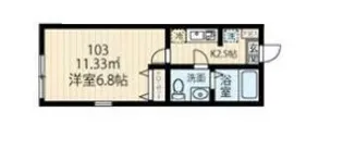 ラフィーネ西谷【1階】の間取り