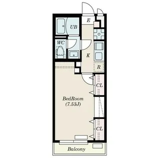 リュクス錦町【2階】の間取り