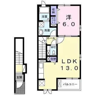 ネオ・クワットロ【2階】の間取り