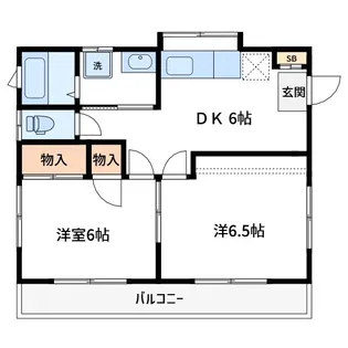 ハイツS&SII【1階】の間取り