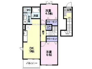 オルテンシアBの間取り