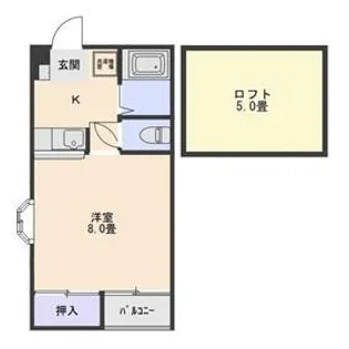 ウエストコートつかさI【2階】の間取り