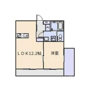 アクイユ ソレイユ【1階】の間取り