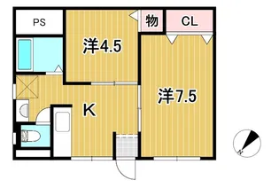 渡辺ハイツ【2階】の間取り