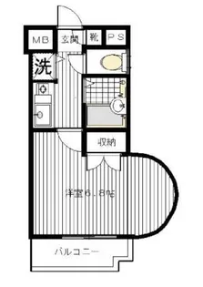 サンハイム高井戸II【5階】の間取り