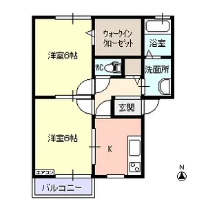モナリエN【1階】の間取り