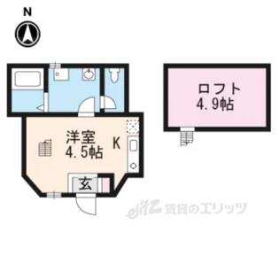 ウィルヴィレッジ一里山【1階】の間取り