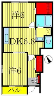 ブローテ・大井【1階】の間取り