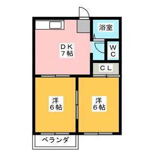 フォーブル葛城【2階】の間取り
