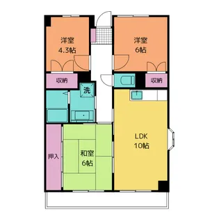 湘南カームライズ【3階】の間取り