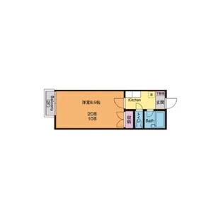 メゾン温水【2階】の間取り