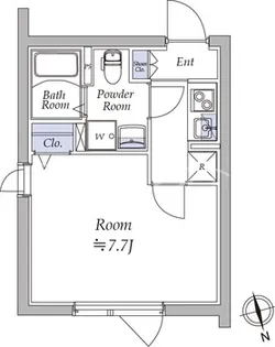 アトリオフラッツ戸越【4階】の間取り