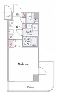 グリフィン武蔵小杉弐番館【2階】の間取り