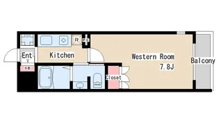 ベルトゥリー板宿SOUTH【3階】の間取り