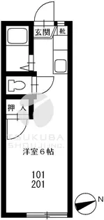 マコトハウス B棟【2階】の間取り