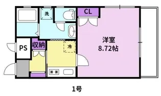 les couleurs レ・クルール【2階】の間取り