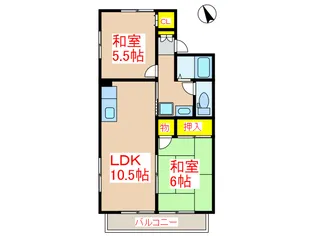 サン・ファミリー宮内【2階】の間取り