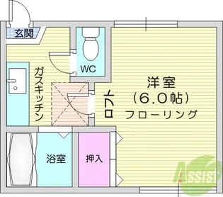 ユニバーサルレジデンス【2階】の間取り