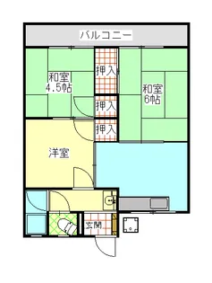 マンション輝【1階】の間取り