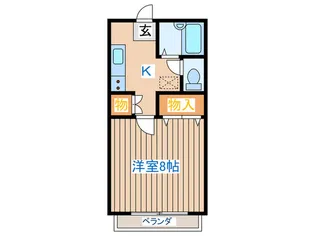 コーポけやき【2階】の間取り