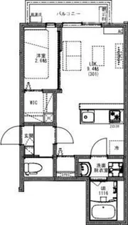 KEIAI RESIDENCE 北小金II【3階】の間取り