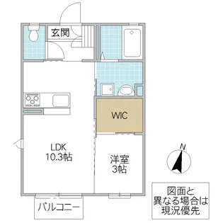 シャーメゾン タイニー【1階】の間取り