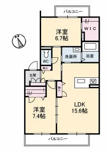 エメラルドパレス【3階】の間取り