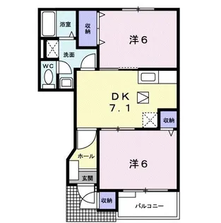 ポロディジューロジュマン【1階】の間取り