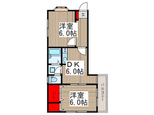 シャトランレ-ヌ【2階】の間取り