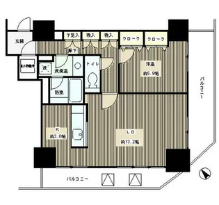 トレステージ目黒【2階】の間取り
